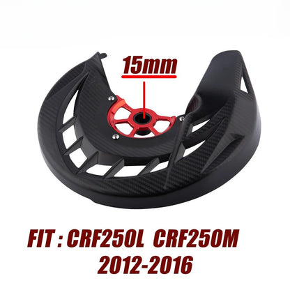 Front Brake Disc Gaurd Protector Cover Backe 15mm For CRF250M CRF250L 2012-2016