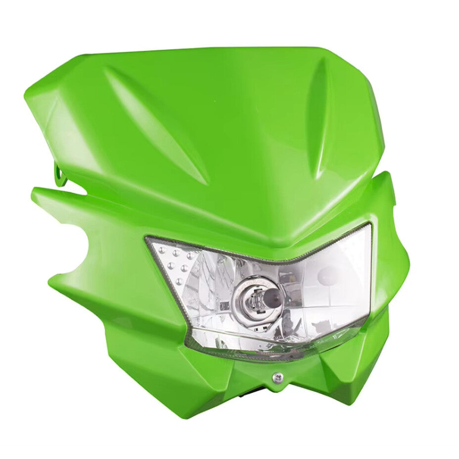 LED Headlight Headlamp Green for Kawasaki KLX110 KX125 KX450F KX250F Dirt Bike