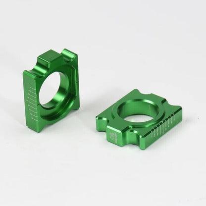 Motorcross Chain Adjuster Rear Axle Block Kit for KX125 KX250F 2004-2015 Fit KXF
