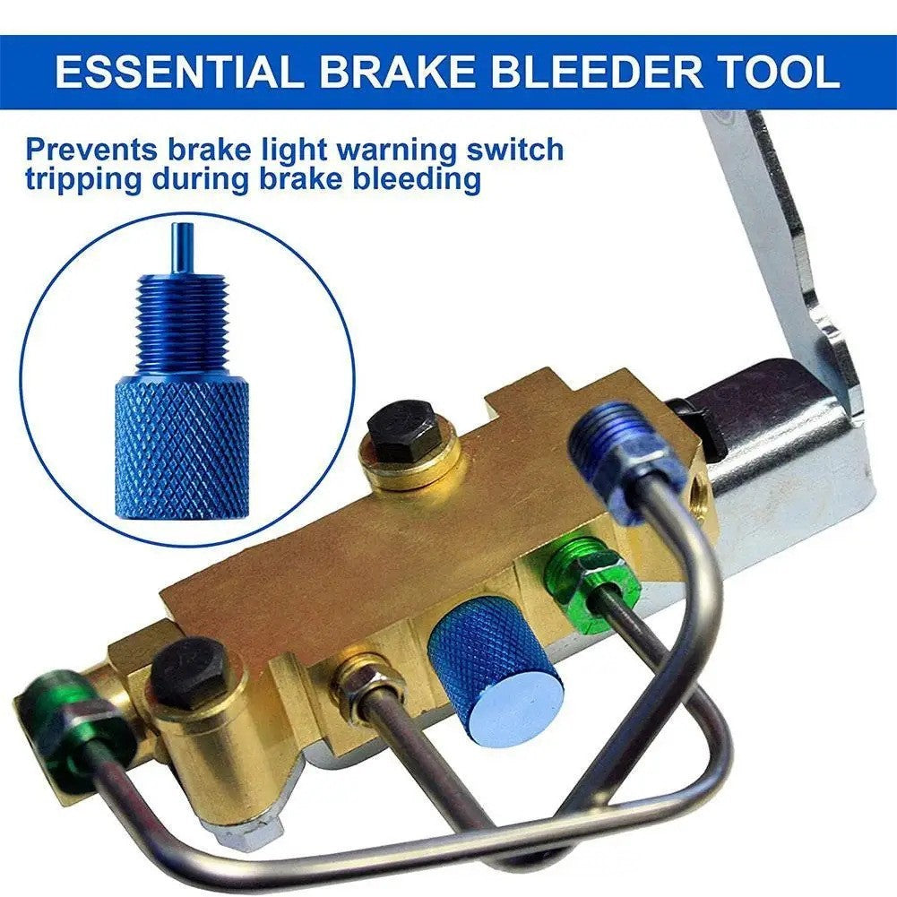 Brake Bleeding Tool Aluminium Alloy Locks Low-pressure Valve Quick Air Removal
