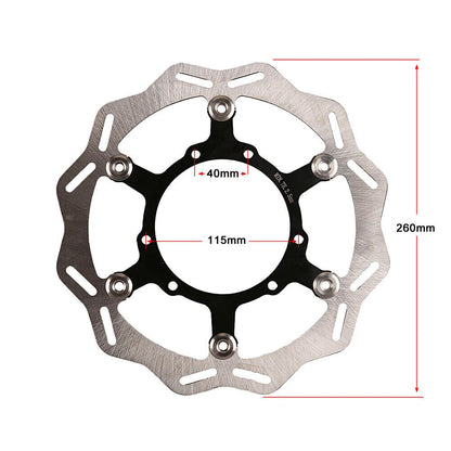 New 260mm Front Floating Brake Disc Rotor Disk For Honda CRF 250R 450R 2015-2021