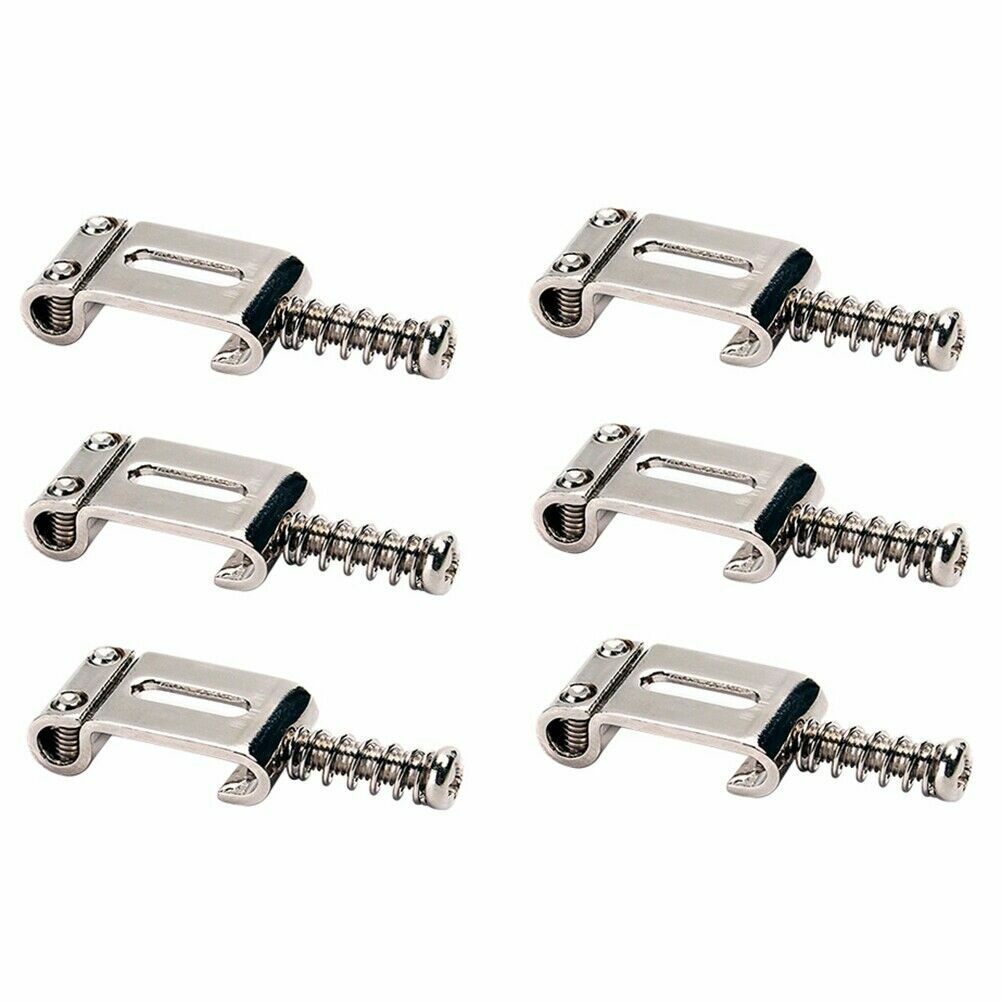 Metal Guitar Saddles Bridge Tremolo String Spacing for Stratocaster Telecaster