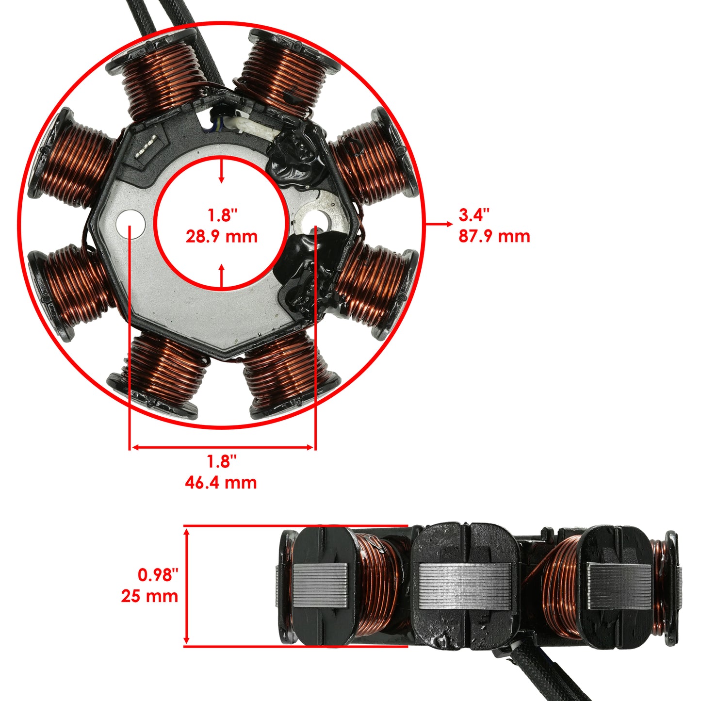 12V 8 Pole Stator Charging Coil Magneto for Kawasaki KLX110 KLX110L 21003-0097