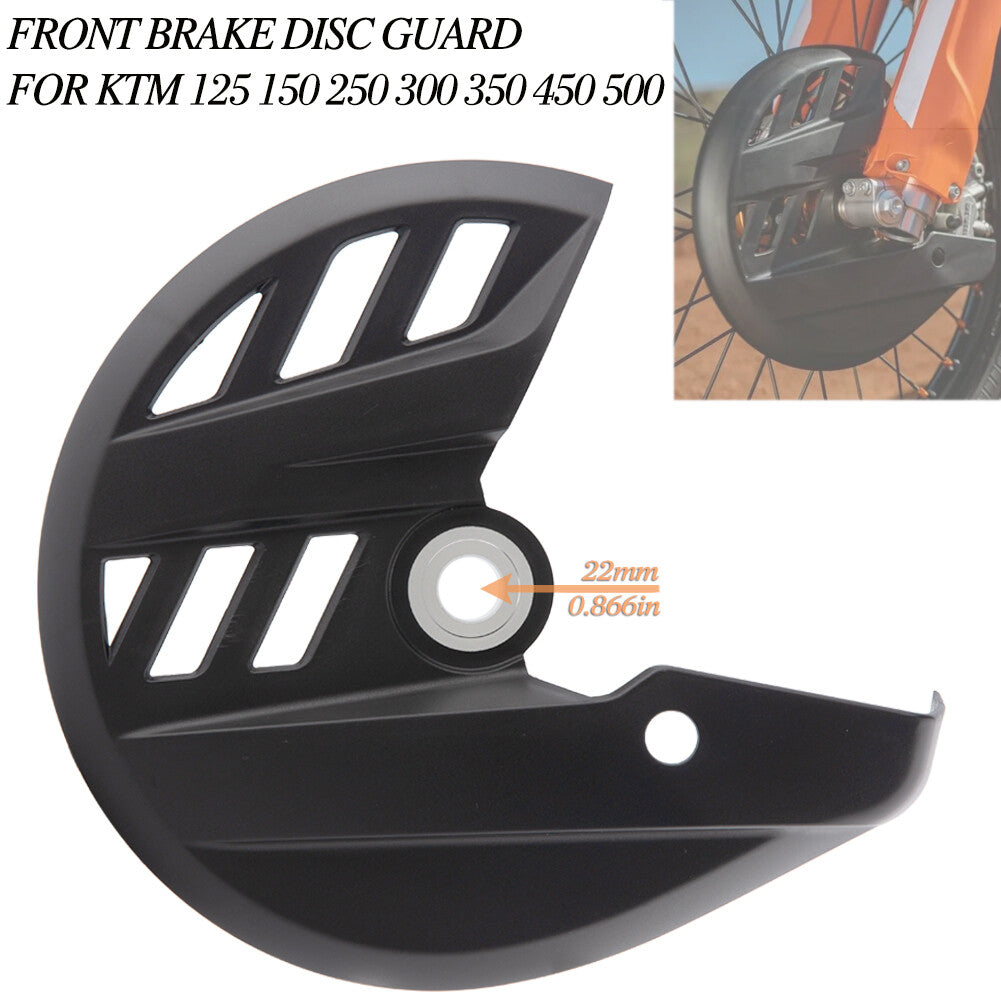 FRONT BRAKE DISC GUARD FOR KTM 125 150 250 300 350 450 500 SX SXF XC-W BLACK