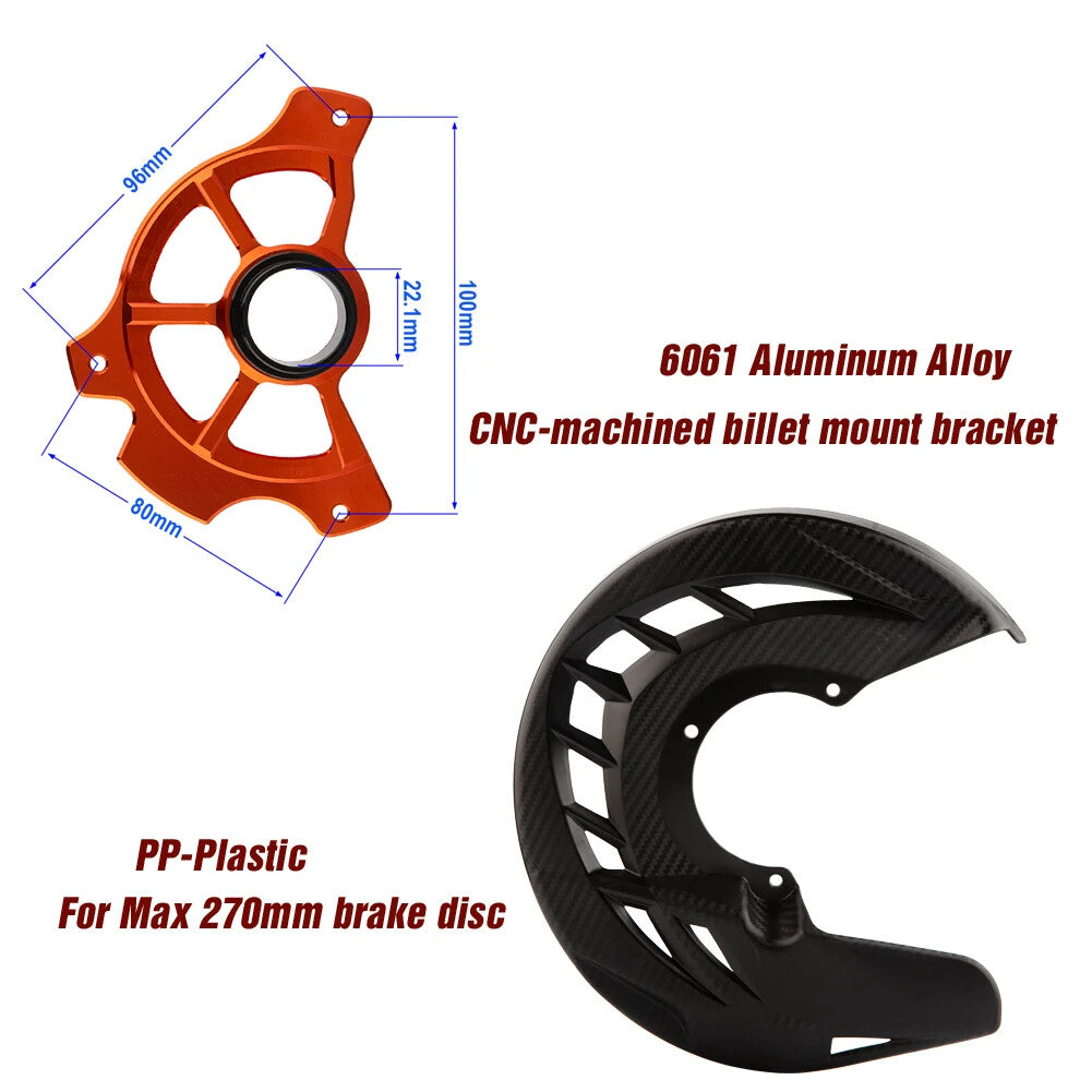 Front Axle Brake Disc Guard 22mm For KTM SX SXF XC XCF XCF-W 125-500 New