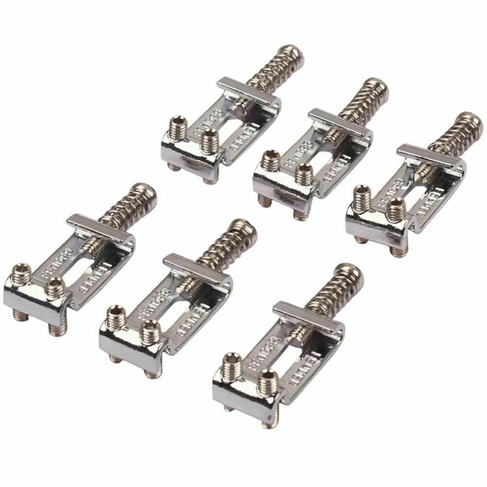 Metal Guitar Saddles Bridge Tremolo String Spacing for Stratocaster Telecaster