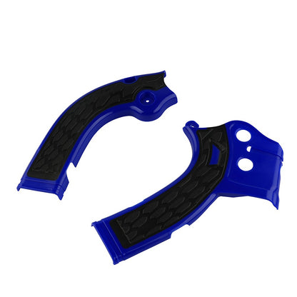 X-Grip Frame Guard Protector Blue/Black For Yamaha WR250F WR450F YZ250F YZ450F