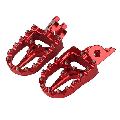 Footpegs FootRest Pedals Red For Honda CR125R CR250R CRF150R 2002-2021