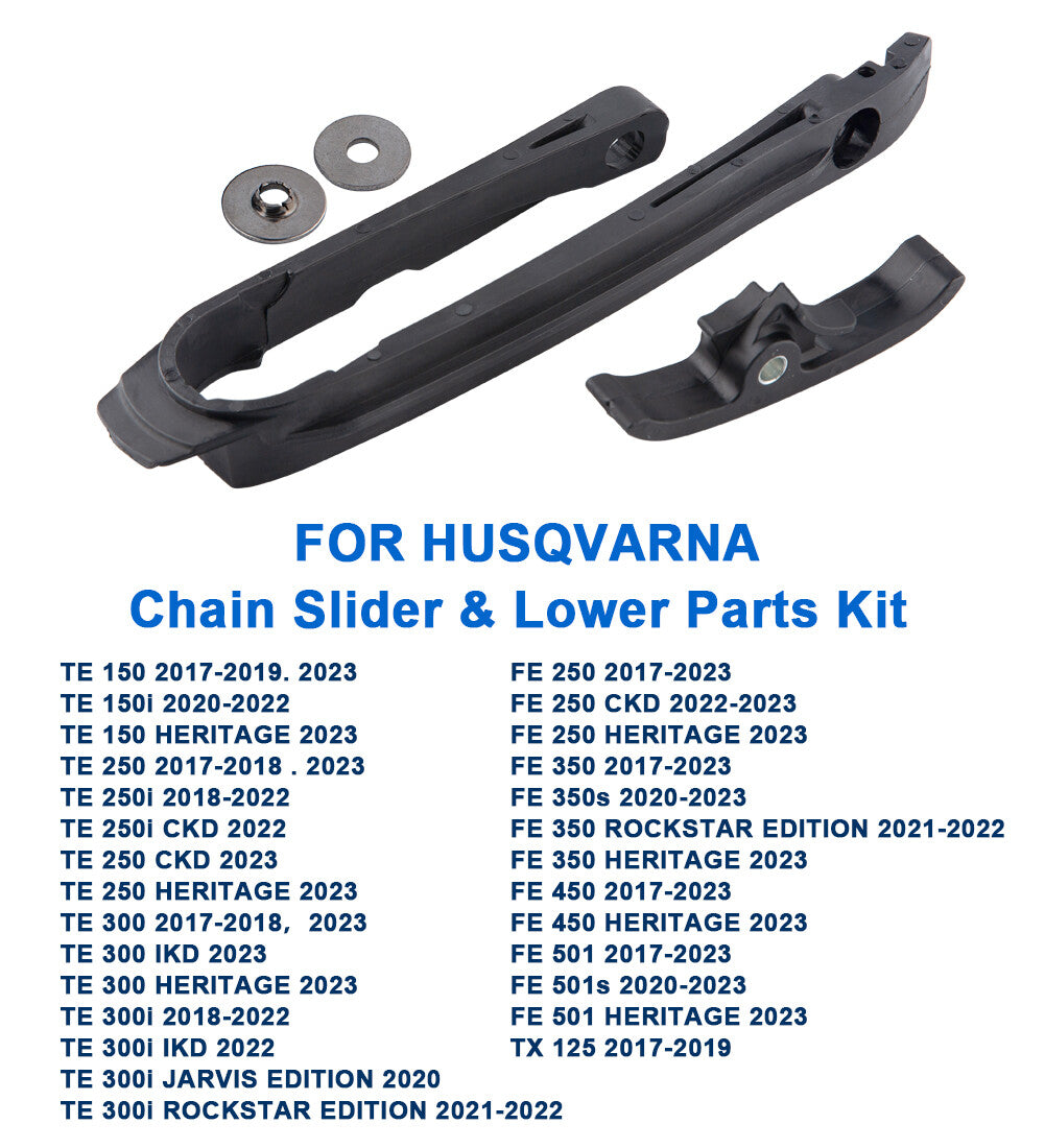 Motorcycle Chain Slider For Husqvarna TE150 For KTM 125-500 2017-2023 New Black