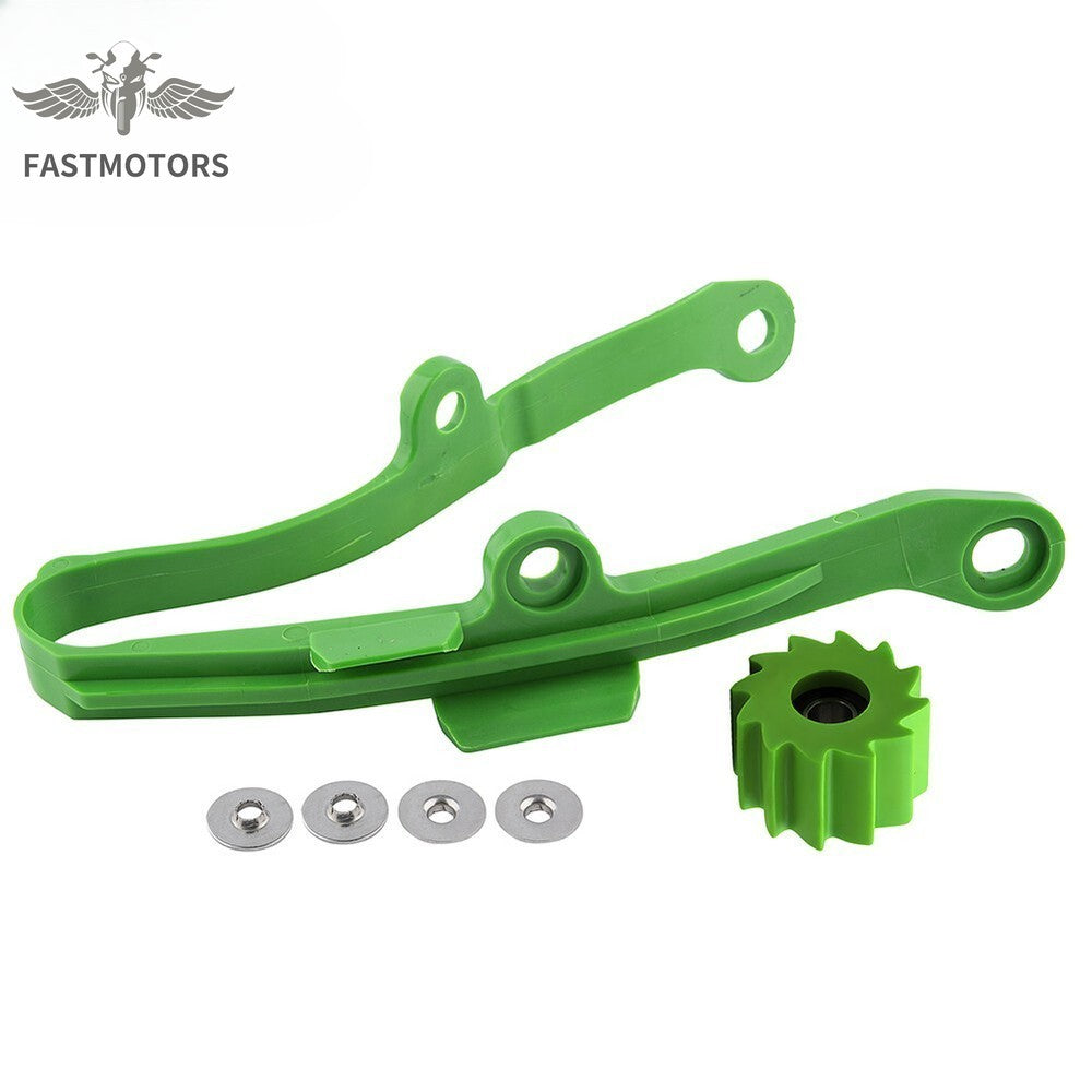 Chain Guard Guide Slider Pulley Kit New For KXF 250 450 KLX450R 2009-2018 Green