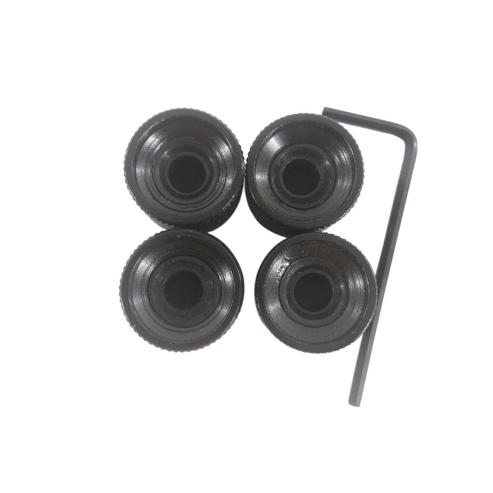 4pcs Set Electric Guitar Volume Tone Control Dome Knobs Metal Potentiometer Caps