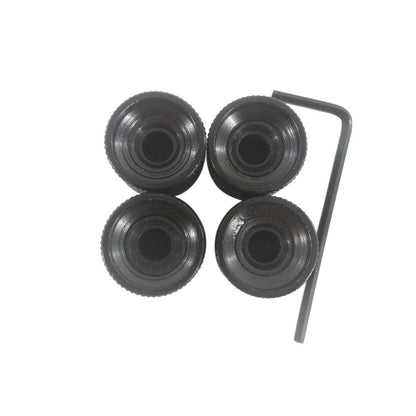 4pcs Set Electric Guitar Volume Tone Control Dome Knobs Metal Potentiometer Caps