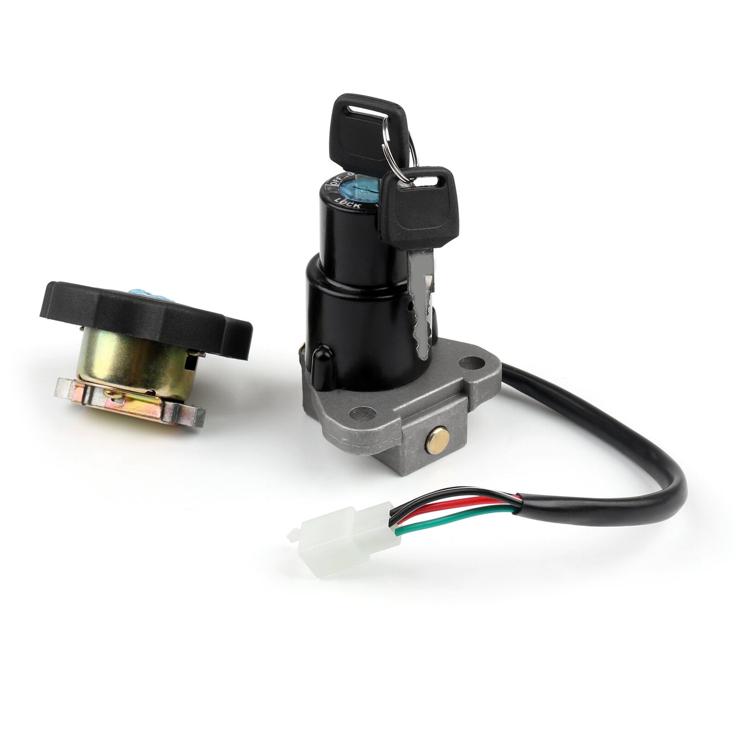 Key Ignition Switch Seat Gas Tank Cap Lock For Yamaha XT600 TW200 XT225 DT200