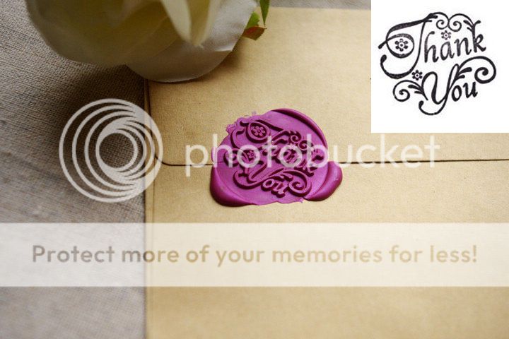 Sealing Wax Stamp Gift Thank For You Love DIY Envelope Invitation Craft Cards